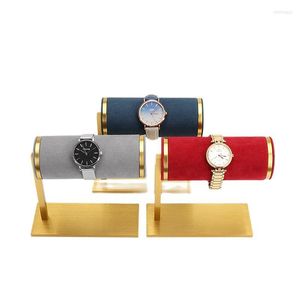 Bolsas de joyería Soporte de exhibición creativo de alta gama Ventas directas de fábrica Reloj de tiro Puesto de metal Mesa de accesorios