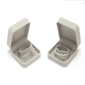 Sachets de bijoux Simple Small Small Rangement Boîte Collier Couleur Solie Affichage Bracelet Bracelet Case Gift Velvet