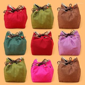 Bolsas de joyería al por mayor 3 uds 12 13,5 cm chino hecho a mano Contonsilk Color sólido joyería recogida bolsa con cordón