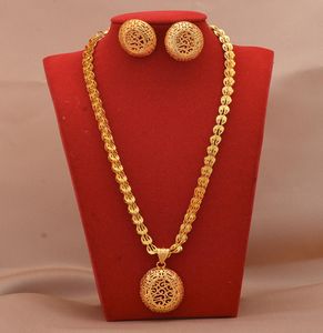 Jewelry Set Dubai Sets 24k Gold Gold African Gifts African Wedding Gifts Brides Pulseras Pendientes de anillo para mujeres4959921