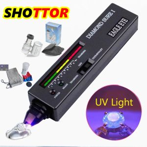 Bijoux Shottor Wholesale Professional haute précision Tester diamant LED Indicateur Indicateur UV Light Test Pen Moisanites Testers