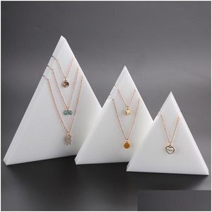 Bijoux Stand Triangle Montrant Organisateur Collier Titulaire Stands Bijoux Vitrine Drop Livraison Emballage Dhgarden Dhc7Q