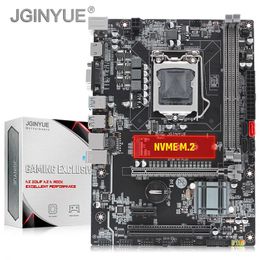 JGINYUE B75 carte mère LGA 1155 pour i3 Xeon E3 processeur DDR3 16G 1333/1600MHZ mémoire M.2 NVME SATA3 USB3.0 B75M-VH PLUS