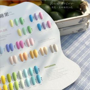 Jian Color 15ml Macaron Candy Color Series Icy Nail Gel Polish 24 / 56Colors bleu UVLED NUDE RED TAK OFF OFF SEMI-PERMANY GELS GELS UV VARNIS