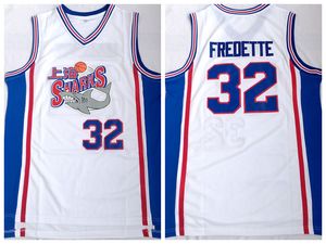 Jimmer Fredette # 32 Shanghai Sharks Camiseta de baloncesto para hombre Blanco S-2XL Camiseta deportiva cosida Venta al por mayor Envío directo