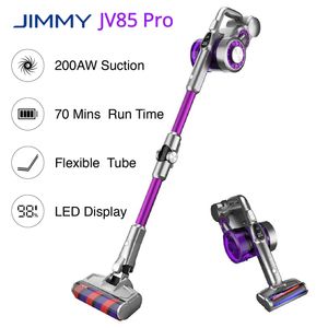 JIMMY JV85 Pro Aspiradora inalámbrica 200AW Succión más fuerte 70 minutos Tiempo de ejecución Tubo de metal flexible Pantalla LED Aspiradora de mano
