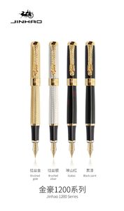 Jinhao – stylo à plume série 1200, fournitures d'écriture de bureau et d'école, clip dragon, bonne qualité, cadeau