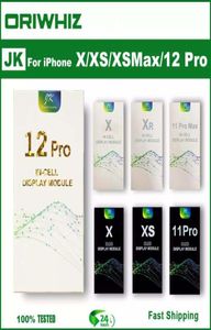 Écran JK INTELL pour iPhone X XR XS Max 11 12 12 Pro Affichage de l'écran tactile Affichage Assemblage de l'écran sans pixels morts