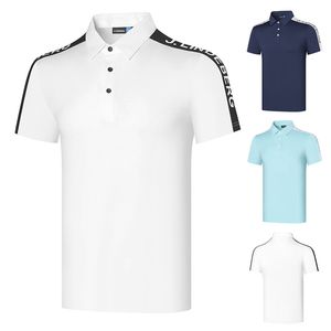 JL Golf Clothing Sports Leisure Outdoor Breathable Fashion Men s High Quality Moisture Wicking Polo Short Sleeved T Shirt 220712