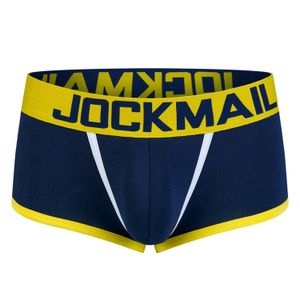Marca JOCKMAIL, Boxer con espalda abierta para hombre, bragas sexis, pantalones cortos, ropa interior de algodón sin espalda JM408