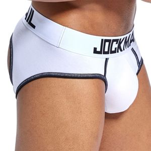 JOCKMAIL ouvert dos nu entrejambe G-strings Sexy hommes sous-vêtements pochette pour pénis hommes slips tanga Gay sous-vêtements hommes bikini Slip tongs 220425