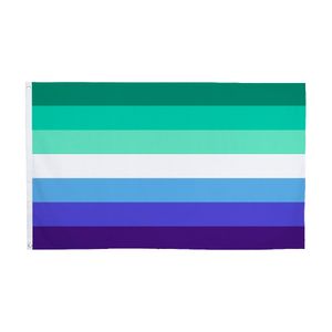 Johnin New Style LGBT Flag direct factory 90x150cm 3x5ft Wholesale Blue Gay Pride Flag