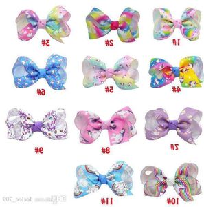 JoJo Siwa Bows Bows Jojo Bows con clip de 3 pulgadas para niños de bebé Barra de lentejuelas grandes Bows Hair Bows Accesorios de cabello9457591