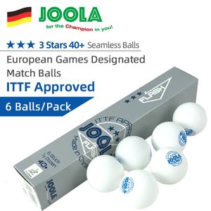 Balles de Tennis de Table JOOLA 3 étoiles sans couture, spéciales pour les jeux européens, Ping-Pong professionnel avec approuvé ITTF 240122