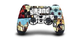 Joysticks 1pc Grand Theft Auto V GTA 5 PS4 PELQUETA DE PELQUEZA DE SKIN PARA Sony PS4 PlayStation 4 DualShouck 4 Juego PS4 Controlador Pegatina
