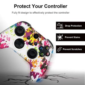 Joysticks funda de silicona suave para Xbox Series X/S controlador piel protectora Gamepad piel de goma empuñaduras para pulgar tapa Joystick cubierta Shell