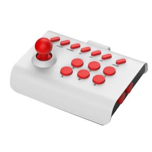 Joysticks Contrôleur de joystick sans fil Arcade Fighting Game Fight Stick Bluetoothscompatible/USB Game Joystick ForPS3/PS4//Switch/PC/Et