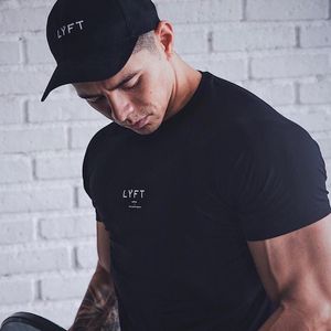 JPUK hommes T-shirt à manches courtes coton décontracté Gym Fitness T-shirt musculation entraînement impression t-shirts hauts homme marque vêtements