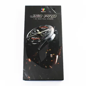 Reloj inteligente JS3 Pro botón giratorio BT llamada música pantalla completamente táctil I P68 relojes deportivos de frecuencia cardíaca JS3 Pro Smartwatches
