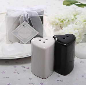 outils de cuisine juchiva coeur noir blanc céramique sel et poivre shaker souvenirs de mariage pour les invités favor2270664