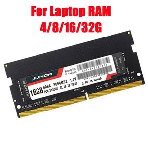 Memoria RAM para ordenador portátil JUHOR DDR4 8G 4G 16G 32G 2400MHz 2666MHz 3200MHz memorias de escritorio Udimm 1333 soporte Dimm para ordenador AMD Intel