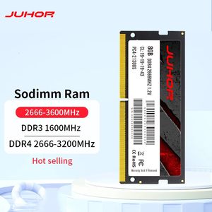 Juhor Rams DDR3 4G 8G 1600MHz DDR4 8 Go 16 Go 32 Go 2400MHz 2666MHz 3200MHz Mémoire de mémoire SODIMM Memoria RAM 231221