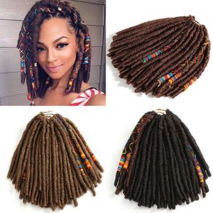 Jumbo Faux Locs Braides sintéticas Extensión Afro Hairstyles Soft Dreadlock para mujeres trenzas de crochet