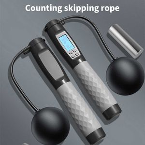 Jump Ropes Smart Electronic Digital Cordless Jump Ropes Wireless Skip Rope Calorie Lose Weight Fitness Body Building Exercise Jumping Rope J230224