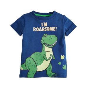 Jumping mètres Dinosaur Boy Tshirt T-shirt pour enfants pour filles Vêtements d'été Garçons T-shirt Top Animal Print Infant Kid 210529