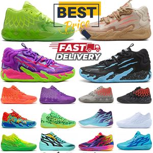 Chaussures de balle lamelo MB.01 02 03 Chaussures de basket-ball chinois Nouvel An Rick et Morty Rock Queen Buzz City Blue Hive Chino Hills Hols Mens Trainers Sneakers