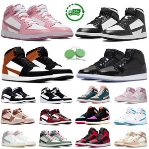 Chaussures de basket-ball mi-coupées pour hommes et femmes, baskets Panda Space Jam fumée gris camouflage diamant numérique rose néerlandais vert sans peur, baskets de sport GAI