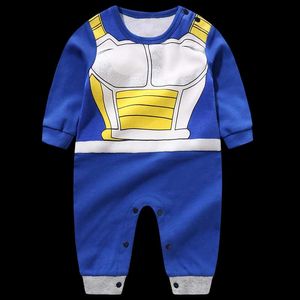 Monos Ropa de bebé niño Mamelucos de nacimiento Monos de algodón orgánico Dragon DBZ Ball Z Disfraz de Halloween Pijama infantil Onesie