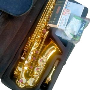 Jupiter Alto Eb Tune Saxophone New Arrival Brass Gold Lacquer Music Instrument E-Flat Sax with Case Accessories