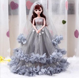 Simplemente juegue a la princesa el primer juguete de la muñeca real con atuendos con vestidos de novia Accesorios de la corona de los accesorios de cuento de cuentos de cuentos de cuentos regalo para niños 17.8 ''
