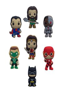 Justice League Fridge Magnets Creative Cartoon PVC Decoración del hogar Refrigerador de refrigeradores Pegatinas Blackboard Party Gifts7331869