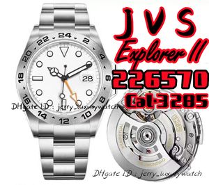 JVS 226570 GM Explorer II Montre de luxe pour homme 3285 Mouvement mécanique automatique Acier inoxydable 904L 42 mm super lumineux, taux de réparation zéro verre saphir miroir un