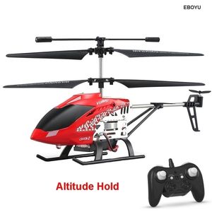 JX01 2.4GHz 3.5CH Gyro Control remoto Aleación Helicóptero RC Helicóptero Drone con actitud Mantener Luz LED Una tecla Apagado / Tierra RTF 220321