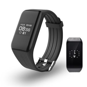 K1 Fitness Tracker Pulsera inteligente Monitor de ritmo cardíaco Relojes inteligentes a prueba de agua Rastreador de actividad Reloj de pulsera para iPhone Reloj de teléfono Android