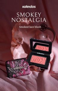 Kaleidos série de dentelle fumée Blush monochrome rétrécissant mat gonflement joues roses violet Blush Palette 240304