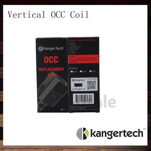 Kanger Subtank Vertical OCC Coils plateau en céramique V2 0,5 1,2 1,5 ohm Kangertech Subtank Remplacement Bobine de coton biologique Bobine OCC 100% Authentique