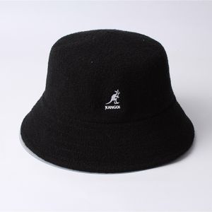 Kangol Bucket Hat Womens Bucket Hat Grands seaux Chapeau de pêcheur coréen Mens Fashion Casual Collection Flat Dome Beanie Sun Hats Différentes tailles Chapeaux d'été noirs