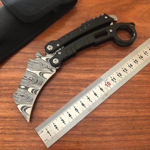 Karambit Bearing Garra plegable Cuchillo 440C Hoja Mango de acero Caza al aire libre Autodefensa Cuchillos de supervivencia BM51 Calamar Serpiente Monstruo marino Nautilus UT85 3400