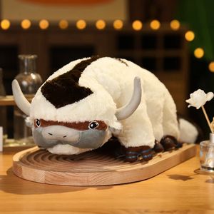 Kawaii Anime Plushie Appa Toro Vaca Animales Muñecos de peluche Juguetes para niños Regalo de Navidad Avatar Aang 240113