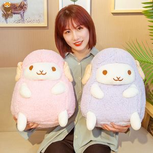 Kawaii cordero oveja juguetes de peluche animales de peluche muñeca almohada cojín bebé niños niños niñas adultos regalos de cumpleaños decoración de la habitación LA289