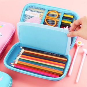 Kawaii crayon crayon crayon sac de rangement eva crayon pour enfants box étudiant cadeau papeterie camo nouveauté