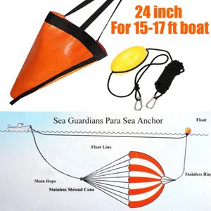 Kayak Accessories Boat Float Kayak Tow Rope Marine PVC Sea Anchor Drift Anchor Drogue Drifting Brake Rowing with 30ft Retrieving Tow Throw Line 231031