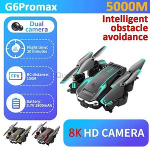 KBDFA Nouveau Drone Aérien G6 8K S6 HD Caméra GPS Évitement d'Obstacles Q6 RC Hélicoptère FPV WIFI Professionnel Pliable Quadcopter Jouet HKD230807