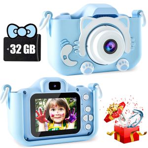 KDIS Camera Toys Digital Camera Toys for Girls Boys 1080p HD Screen Music Playback Gaming 2 pouces Enfants Camera Birthday Gift 240327