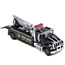 KDW Diecast Car Model Toy, Road Rescue Vehicle, American Engineering Truck, High Simulation, Party Kid Birthday Gifts, Collecting, Decoration