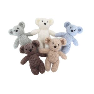 Souvenirs né Teddy Bear Toy Pography Props Knit Angola Teddy Bunny Baby Stuffer Animal Toy Po Props 230801